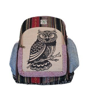 High quality Hemp and Cotton mixed Rucksack Backpack for men and women